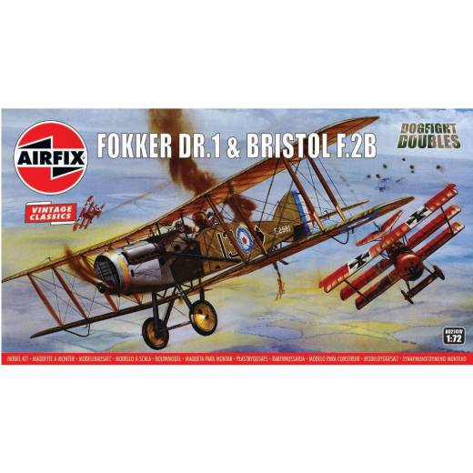 1:72 FOKKER DR.1 & TRIPLANE BRISTOL F.2B DIS